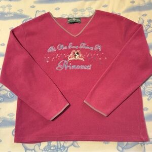 Big Dogs Princess Pink V-Neck Sweater